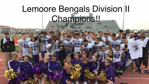 The Lemoore Bengals, Division II Valley Champions